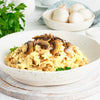 Arroz con azafrán y champiñones 